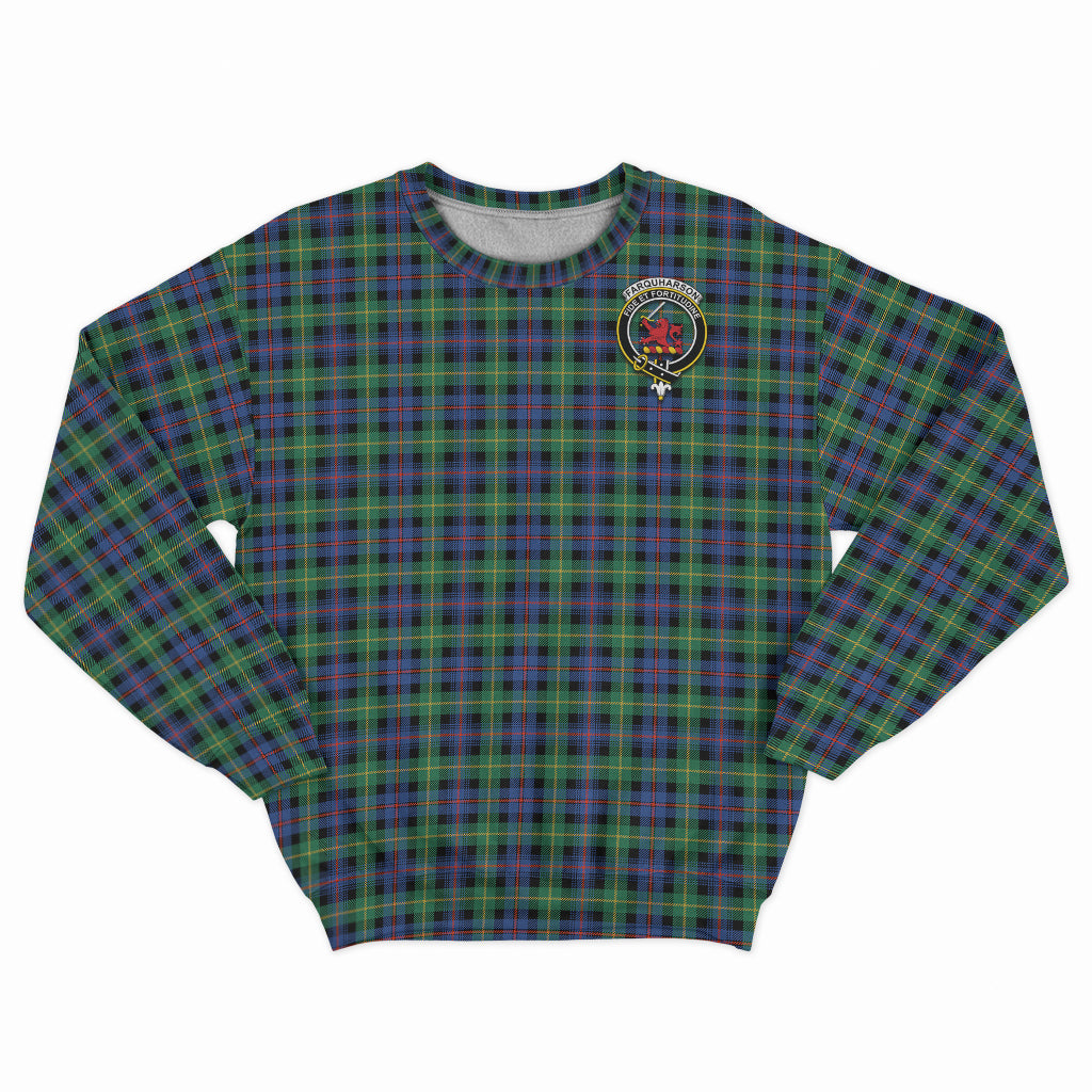 Farquharson Ancient Tartan Sweatshirt with Family Crest - Tartan Vibes Clothing