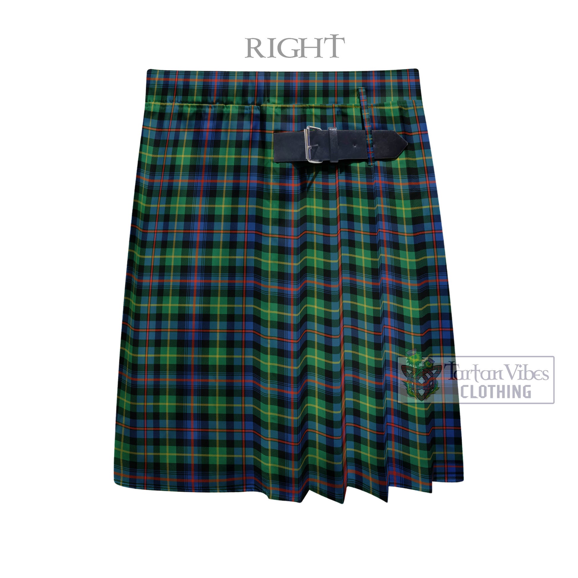 Tartan Vibes Clothing Farquharson Ancient Tartan Men's Pleated Skirt - Fashion Casual Retro Scottish Style