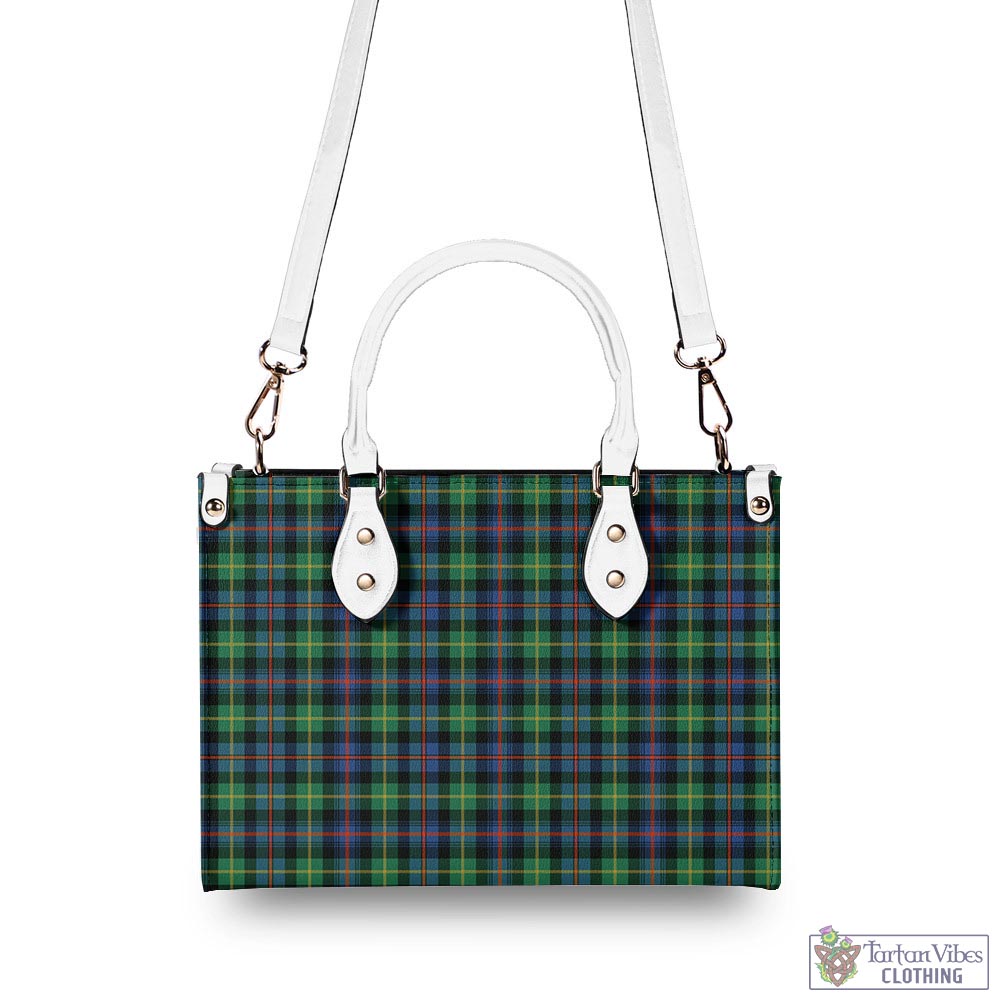 Tartan Vibes Clothing Farquharson Ancient Tartan Luxury Leather Handbags