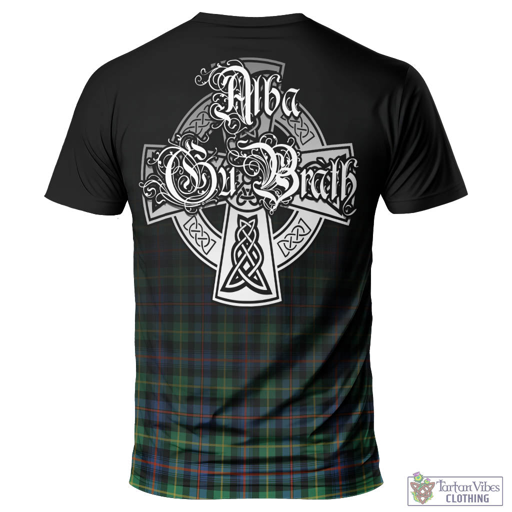 Tartan Vibes Clothing Farquharson Ancient Tartan T-Shirt Featuring Alba Gu Brath Family Crest Celtic Inspired