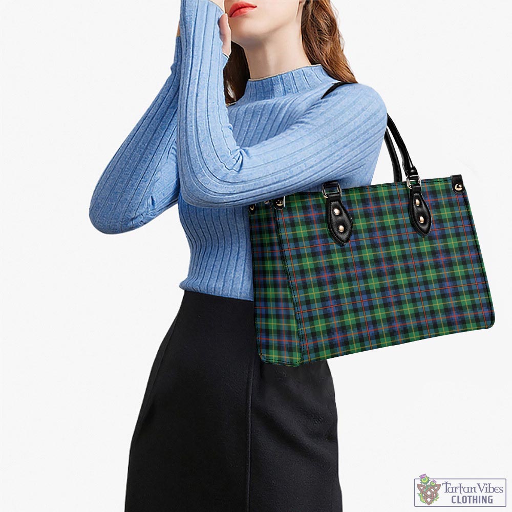 Tartan Vibes Clothing Farquharson Ancient Tartan Luxury Leather Handbags