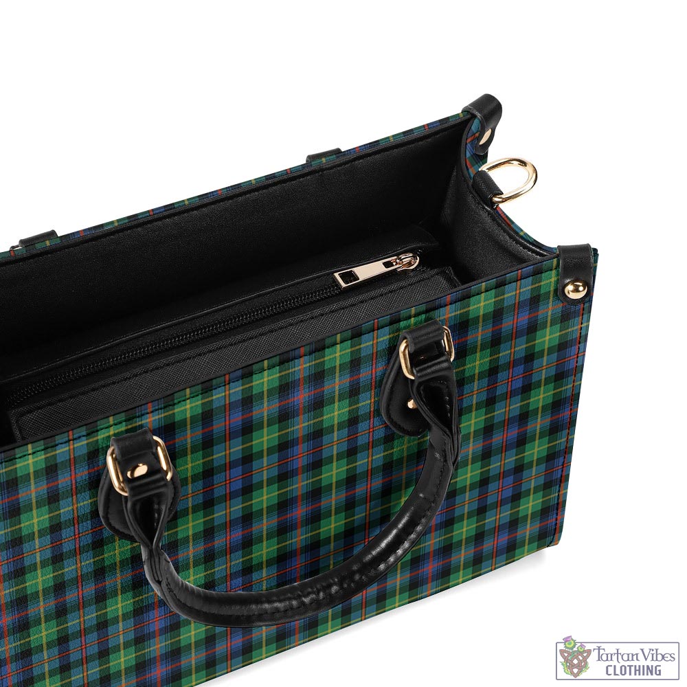 Tartan Vibes Clothing Farquharson Ancient Tartan Luxury Leather Handbags