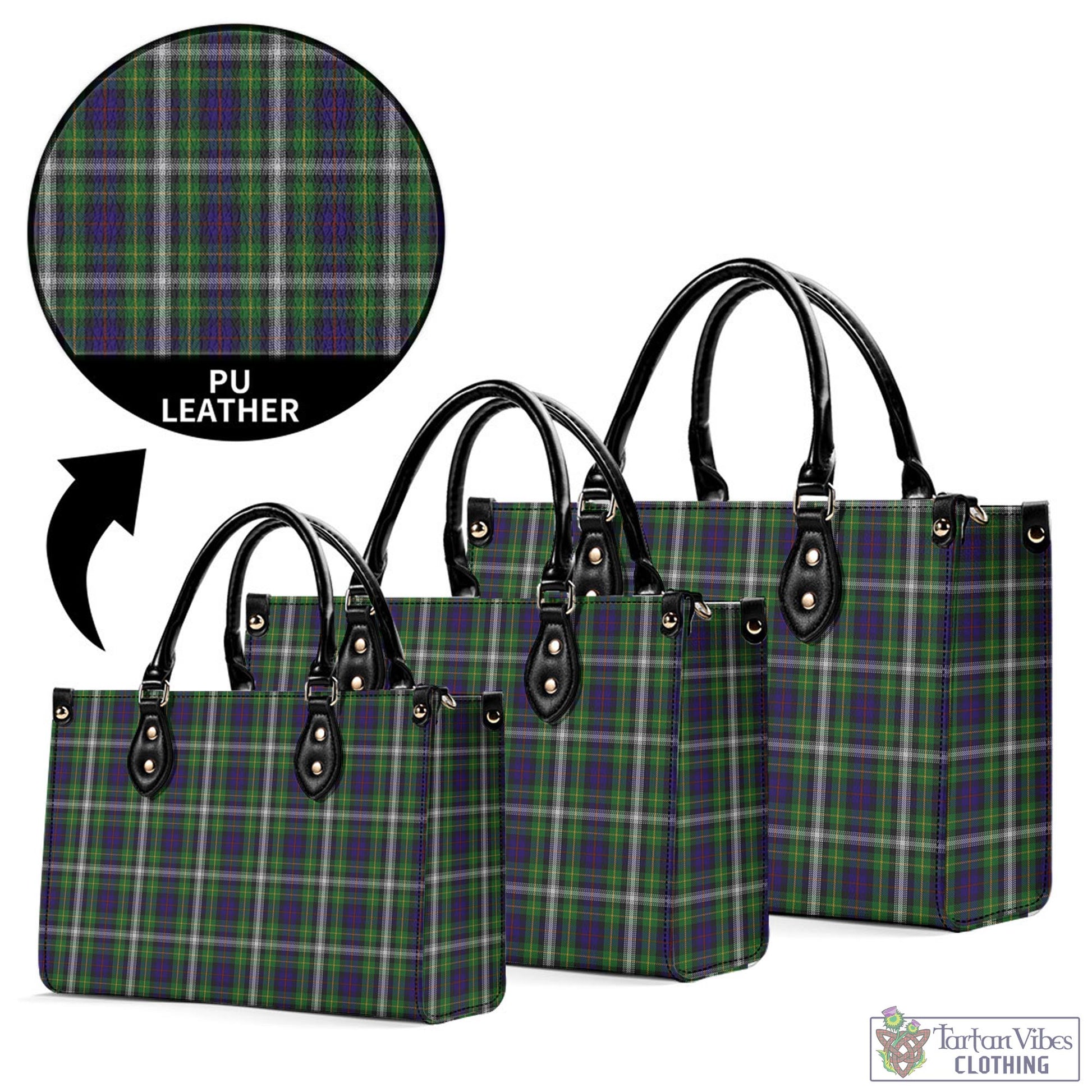 Tartan Vibes Clothing Farquharson Dress Tartan Luxury Leather Handbags