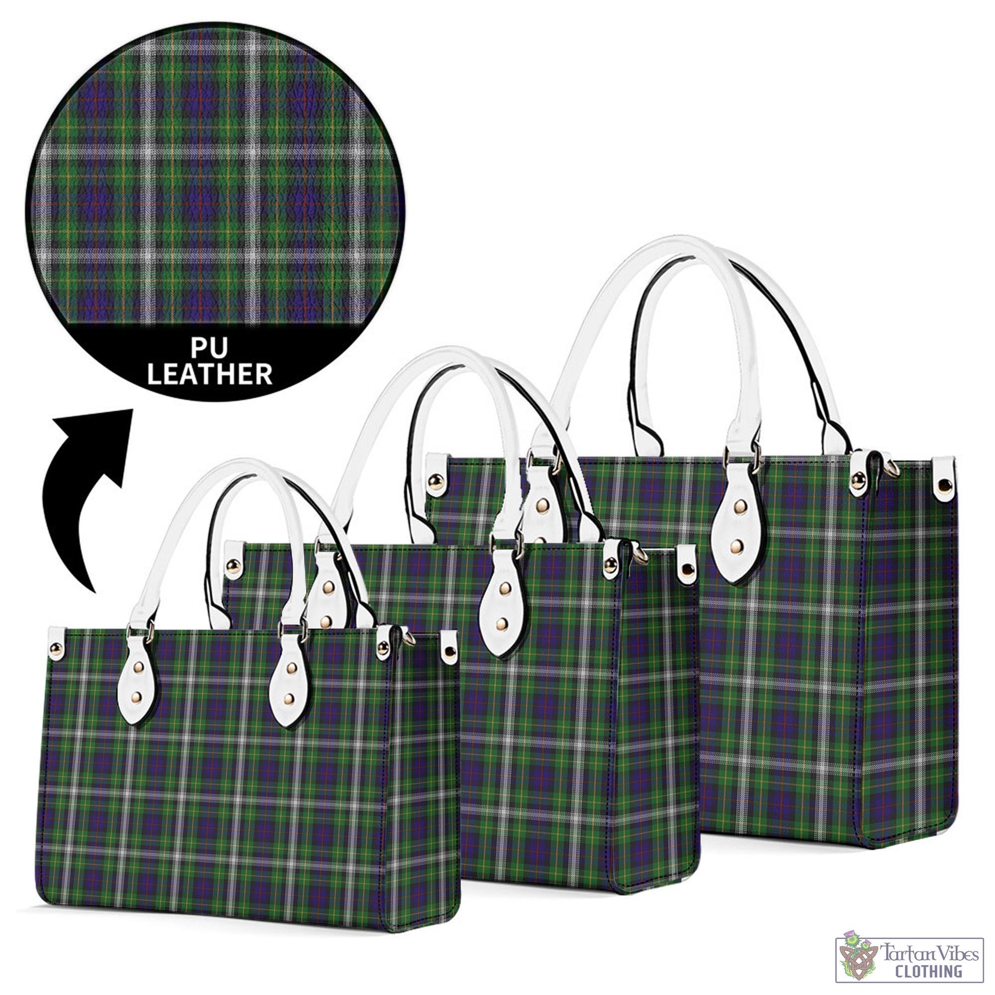 Tartan Vibes Clothing Farquharson Dress Tartan Luxury Leather Handbags