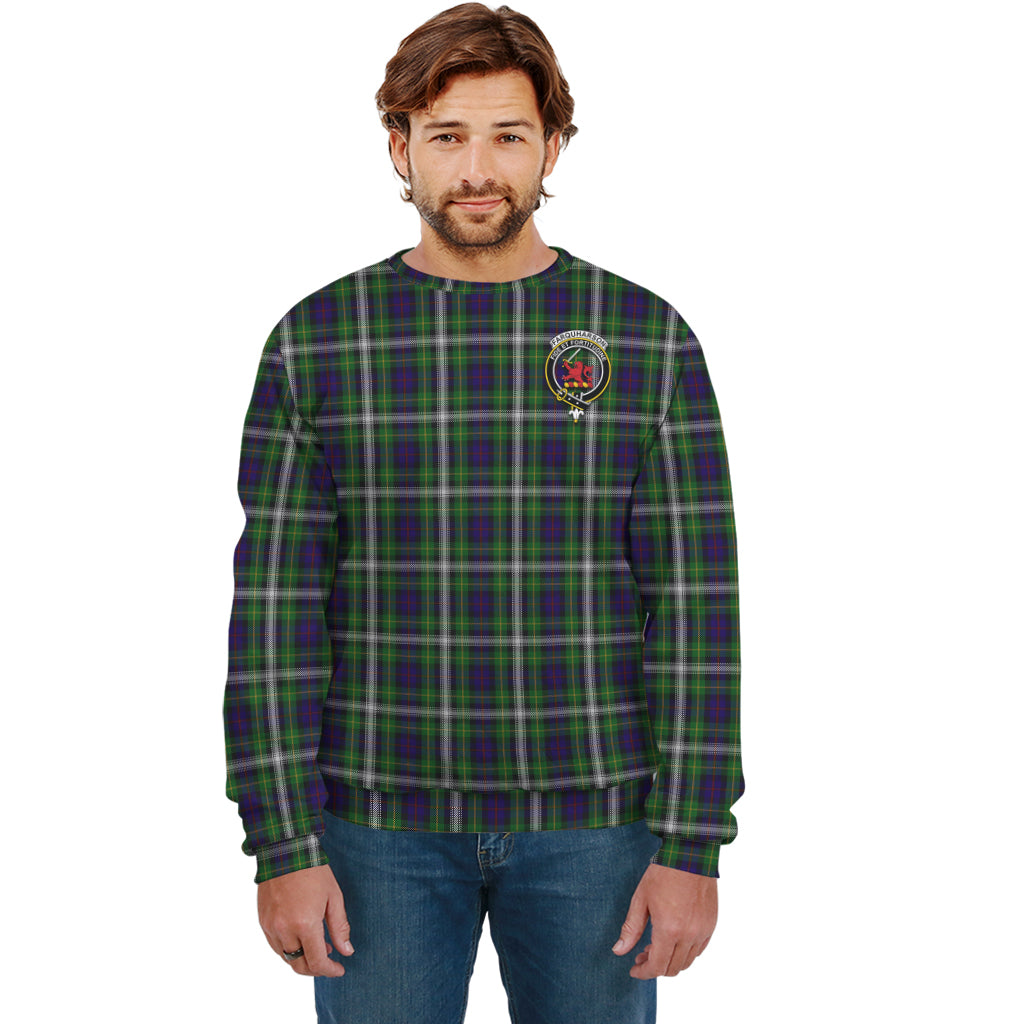 Farquharson Dress Tartan Sweatshirt with Family Crest Unisex - Tartan Vibes Clothing