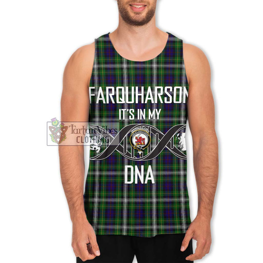 Farquharson Dress Tartan Men's Tank Top with Family Crest DNA In Me Style Men - Tartanvibesclothing Shop