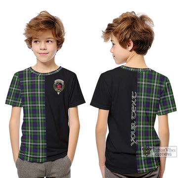 Farquharson Dress Tartan Kid T-Shirt with Family Crest and Half Of Me Style