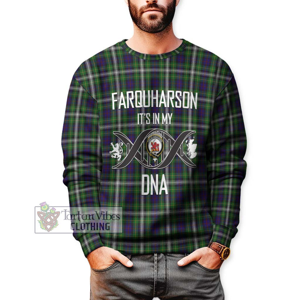 Farquharson Dress Tartan Sweatshirt with Family Crest DNA In Me Style Unisex - Tartanvibesclothing Shop