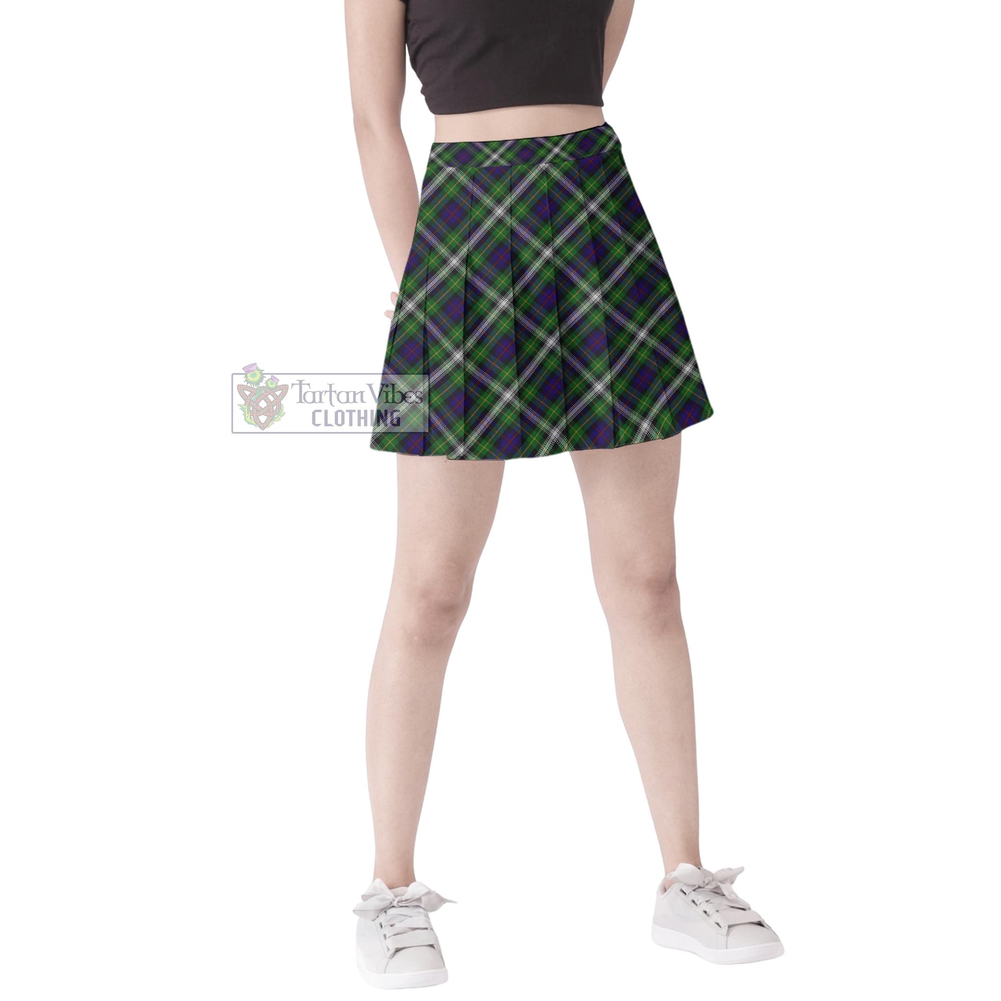 Tartan Vibes Clothing Farquharson Dress Tartan Women's Plated Mini Skirt