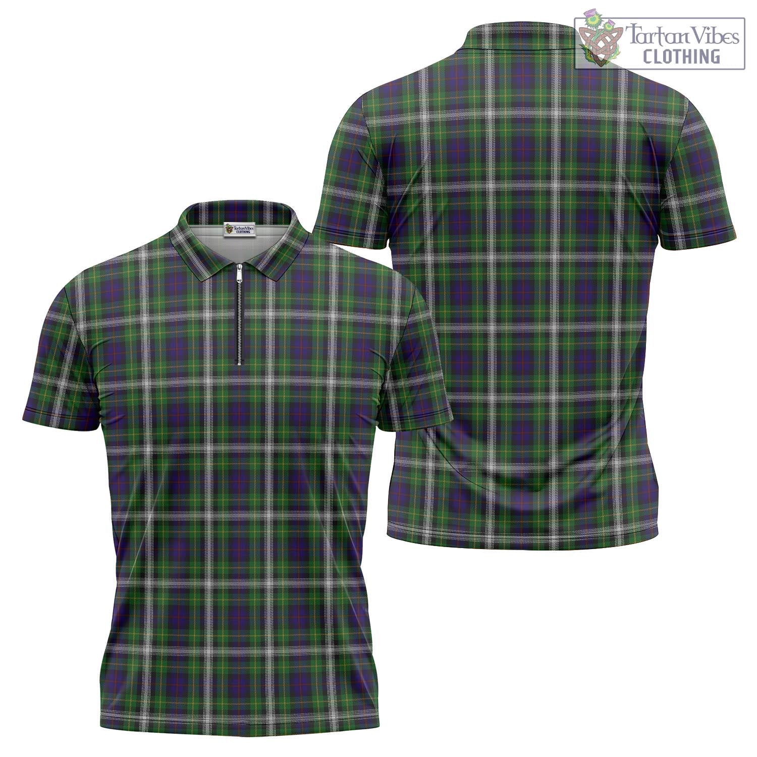 Tartan Vibes Clothing Farquharson Dress Tartan Zipper Polo Shirt