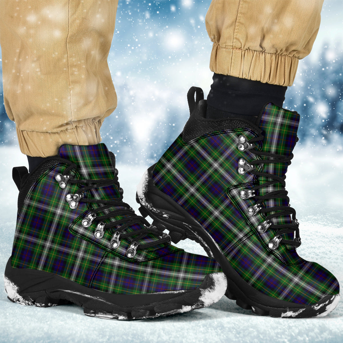 Farquharson Dress Tartan Alpine Boots - Tartanvibesclothing