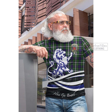 Farquharson Dress Tartan Cotton T-shirt with Alba Gu Brath Regal Lion Emblem