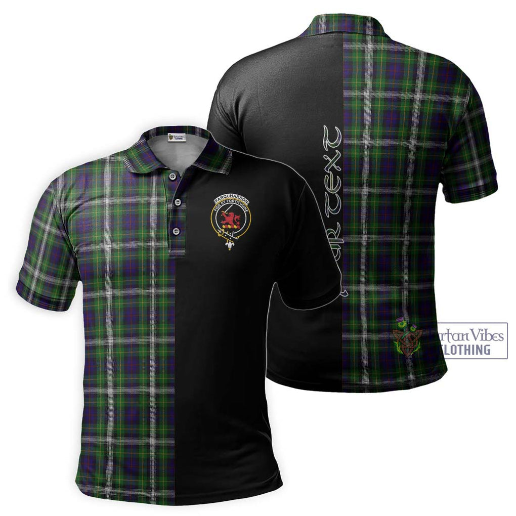 Farquharson Dress Tartan Polo Shirt with Family Crest and Half Of Me Style Kid - Tartanvibesclothing Shop