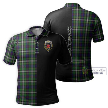 Farquharson Dress Tartan Polo Shirt with Family Crest and Half Of Me Style