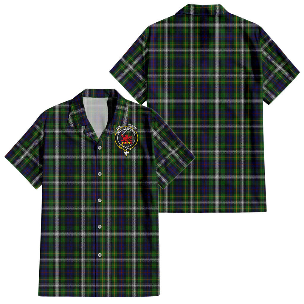 farquharson-dress-tartan-short-sleeve-button-down-shirt-with-family-crest