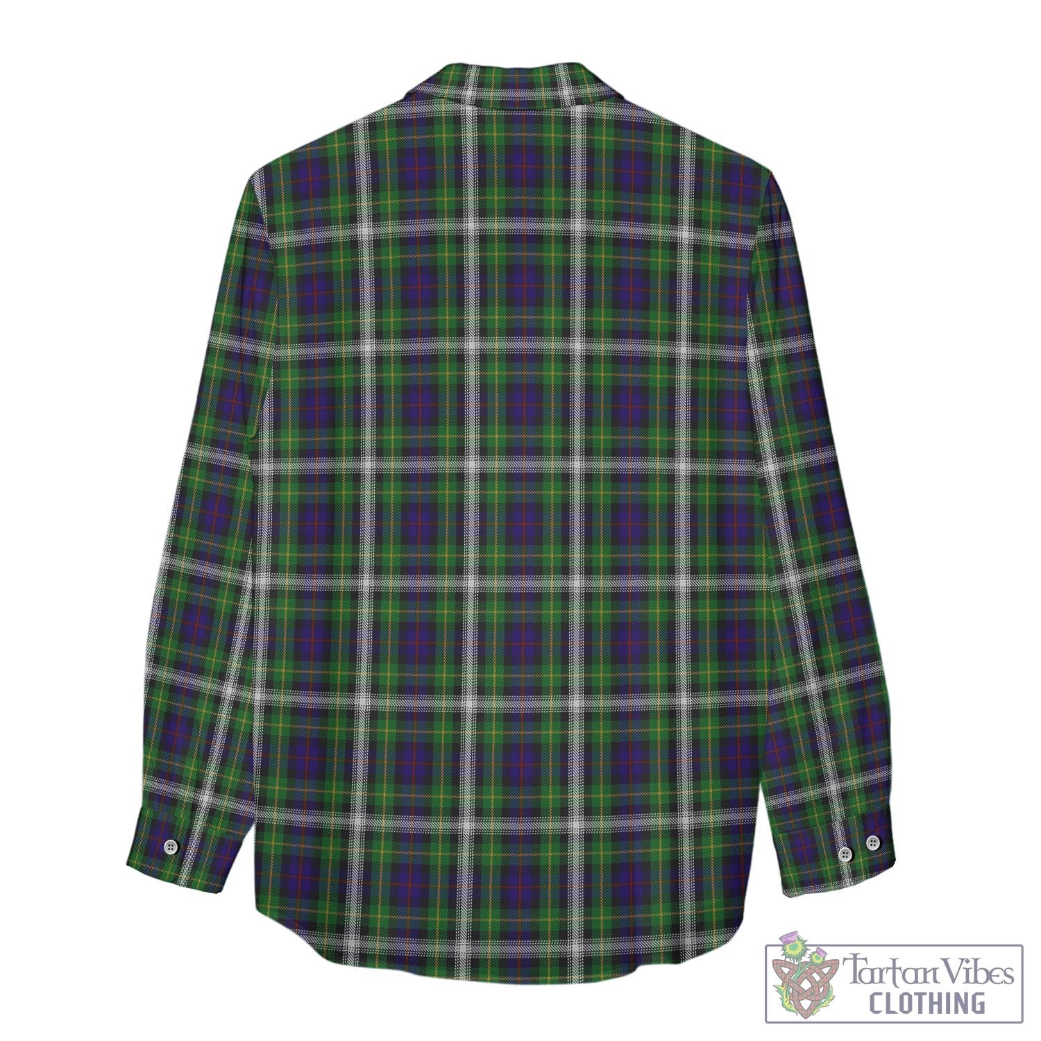 Tartan Vibes Clothing Farquharson Dress Tartan Womens Casual Shirt with Family Crest