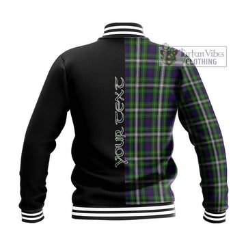 Farquharson Dress Tartan Baseball Jacket with Family Crest and Half Of Me Style