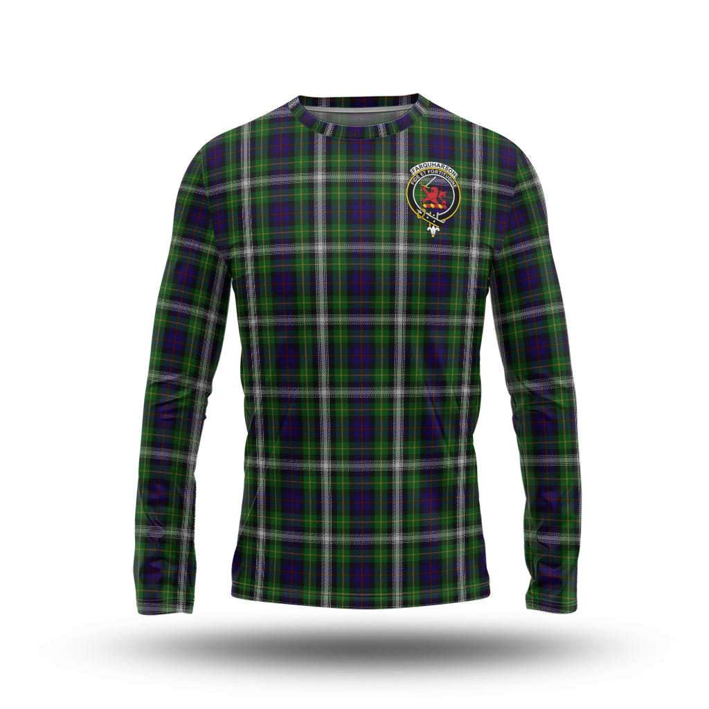 farquharson-dress-tartan-long-sleeve-t-shirt-with-family-crest