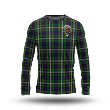 Farquharson Dress Tartan Long Sleeve T-Shirt with Family Crest