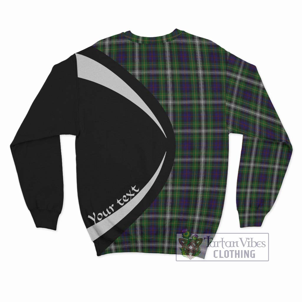 Farquharson Dress Tartan Sweatshirt with Family Crest Circle Style - Tartan Vibes Clothing