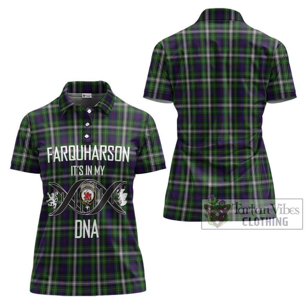 Farquharson Dress Tartan Women's Polo Shirt with Family Crest DNA In Me Style - Tartanvibesclothing Shop