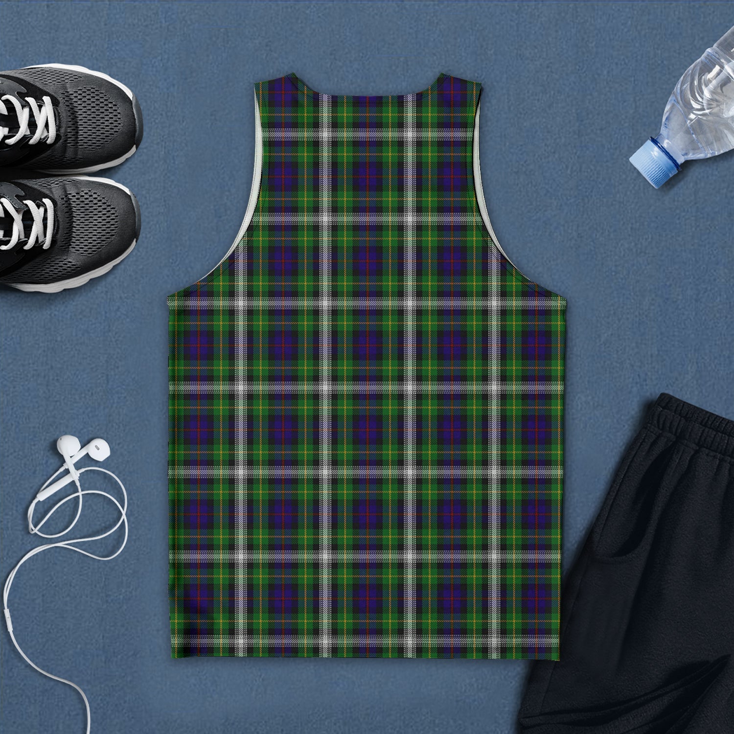 farquharson-dress-tartan-mens-tank-top-with-family-crest