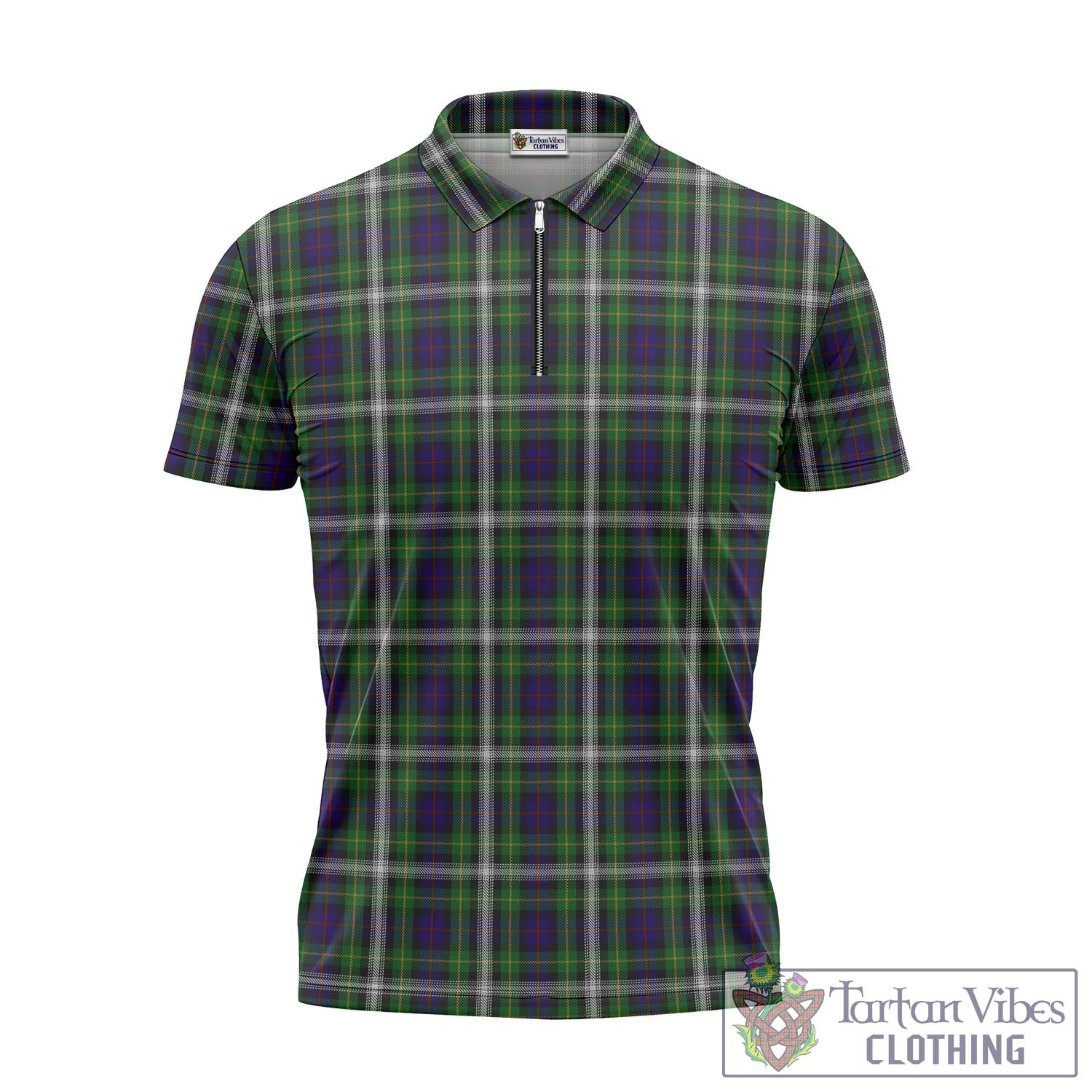 Tartan Vibes Clothing Farquharson Dress Tartan Zipper Polo Shirt