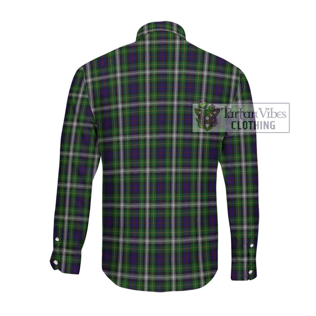 Farquharson Dress Tartan Long Sleeve Button Shirt with Family Crest DNA In Me Style - Tartanvibesclothing Shop