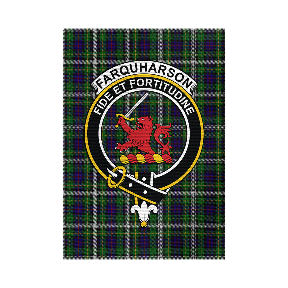 Farquharson Dress Tartan Flag with Family Crest - Tartan Vibes Clothing