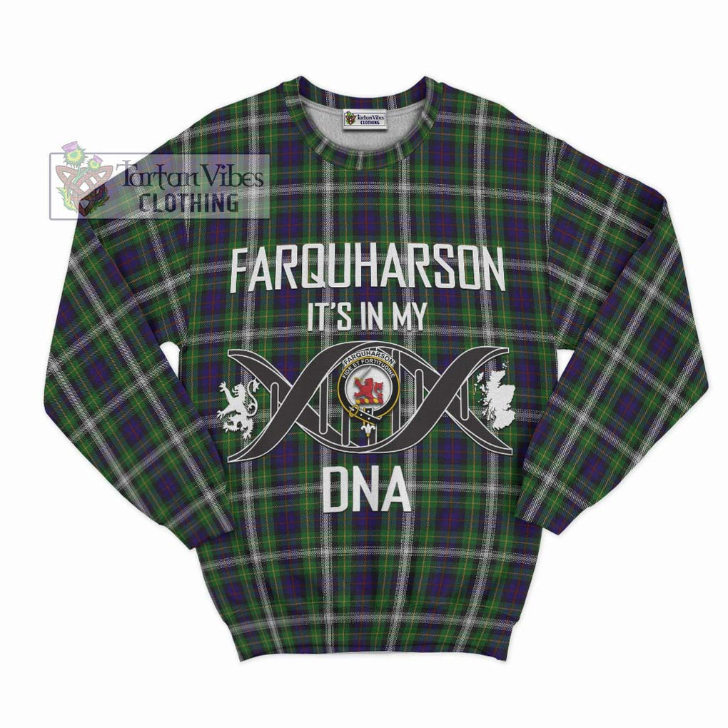 Farquharson Dress Tartan Sweatshirt with Family Crest DNA In Me Style - Tartanvibesclothing Shop