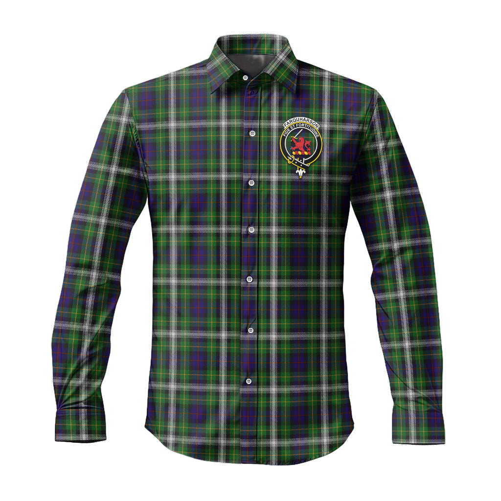 farquharson-dress-tartan-long-sleeve-button-up-shirt-with-family-crest