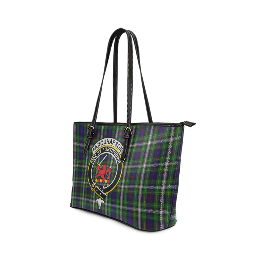 farquharson-dress-tartan-leather-tote-bag-with-family-crest