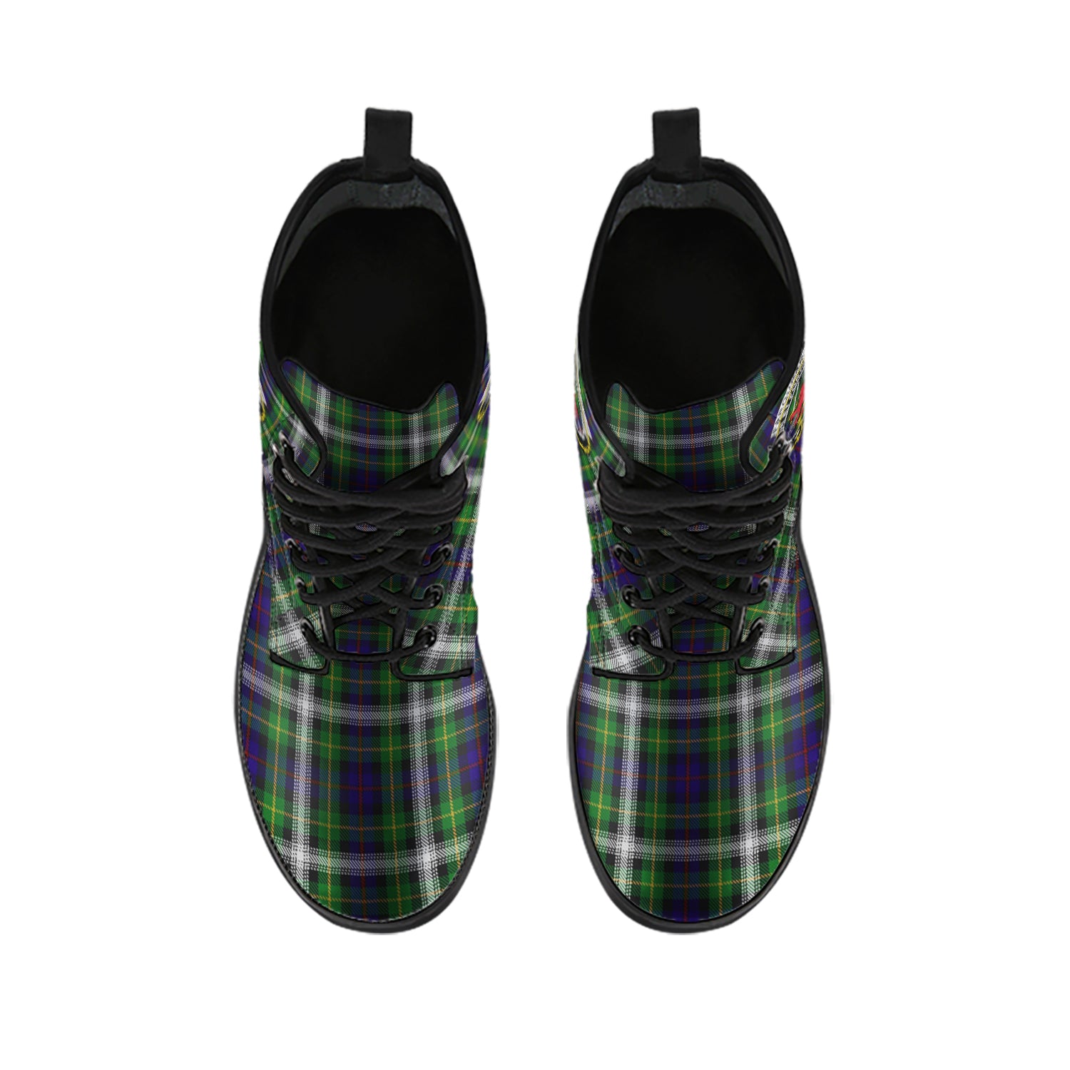 farquharson-dress-tartan-leather-boots-with-family-crest