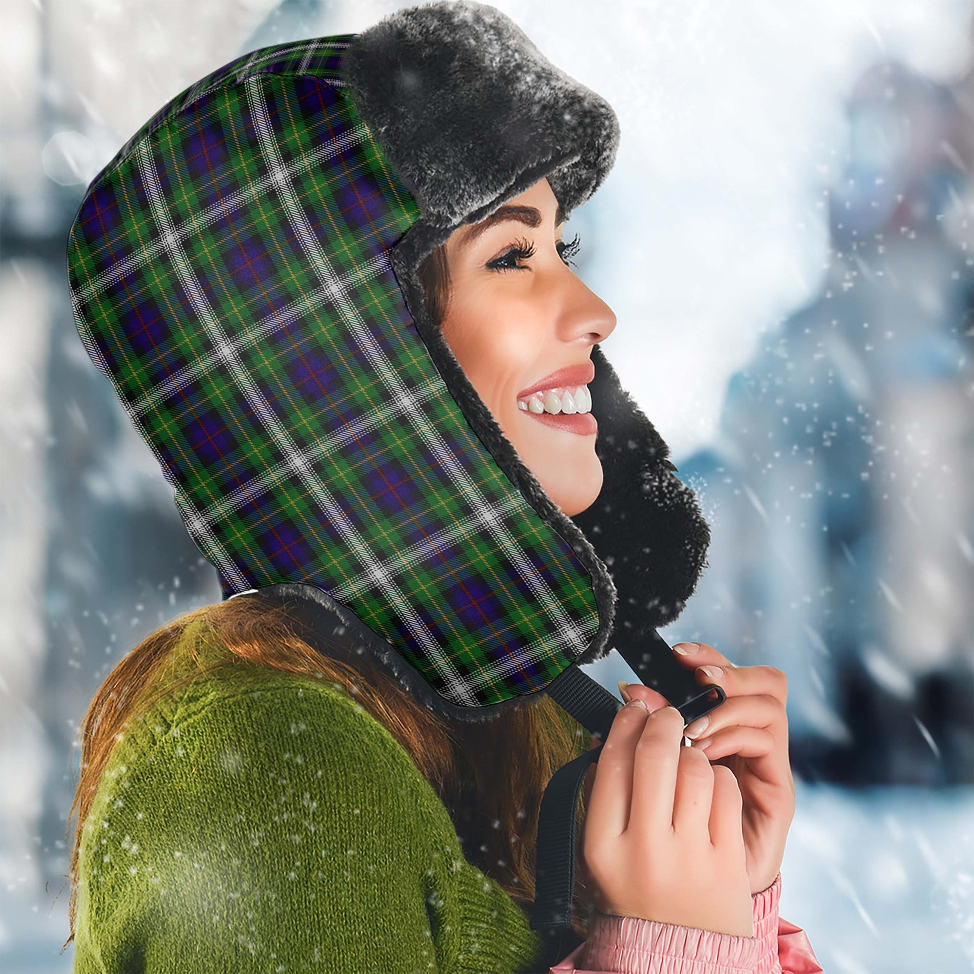 Farquharson Dress Tartan Winter Trapper Hat - Tartanvibesclothing