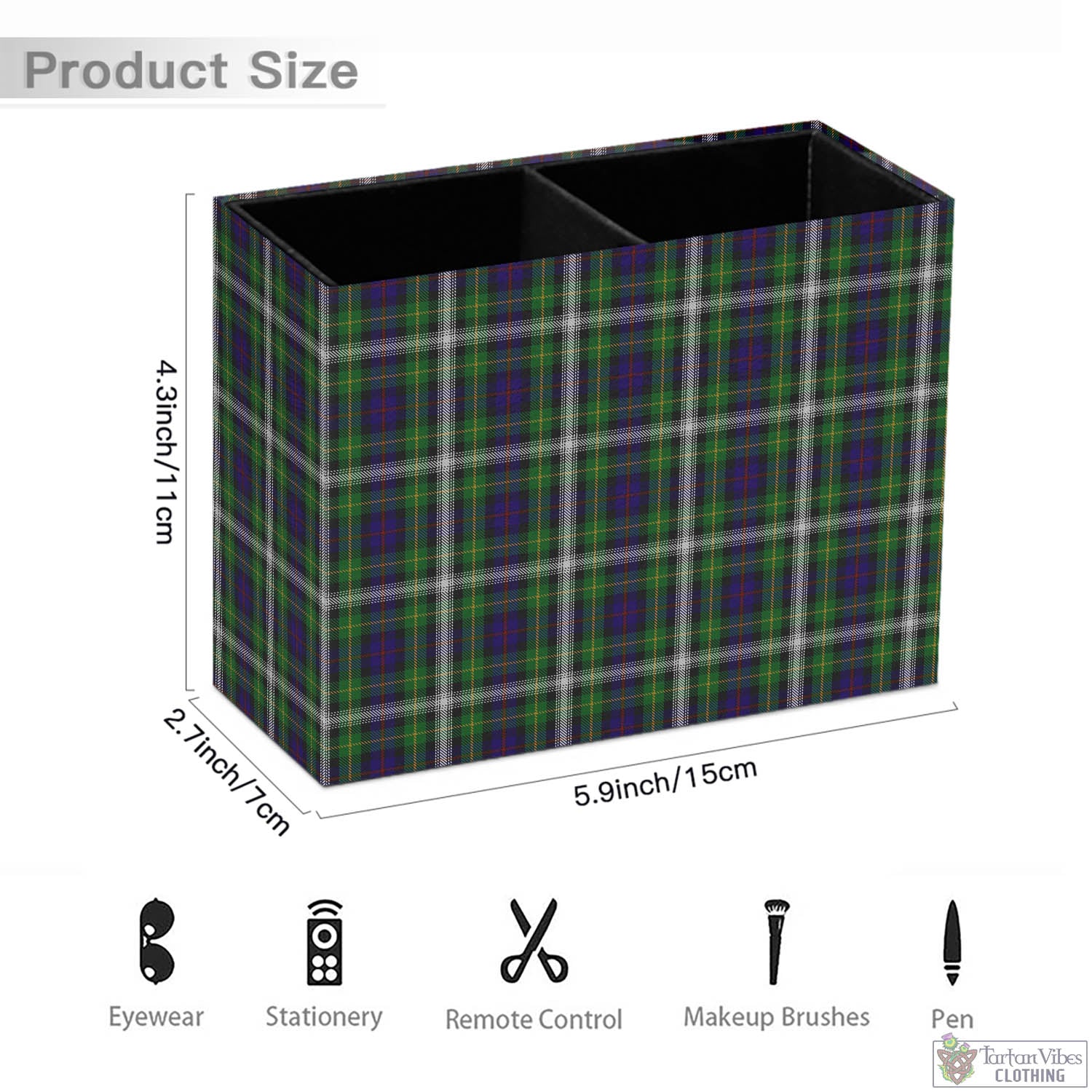 Tartan Vibes Clothing Farquharson Dress Tartan Pen Holder