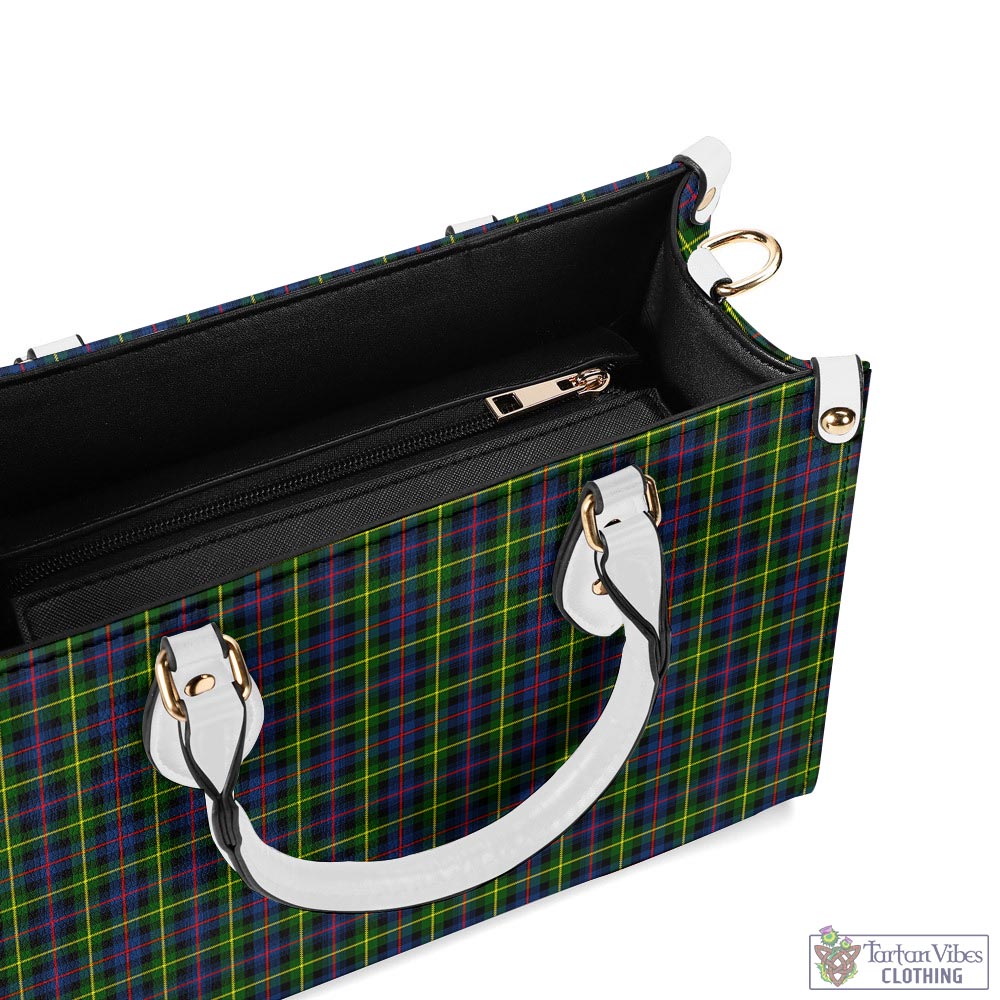 Tartan Vibes Clothing Farquharson Modern Tartan Luxury Leather Handbags