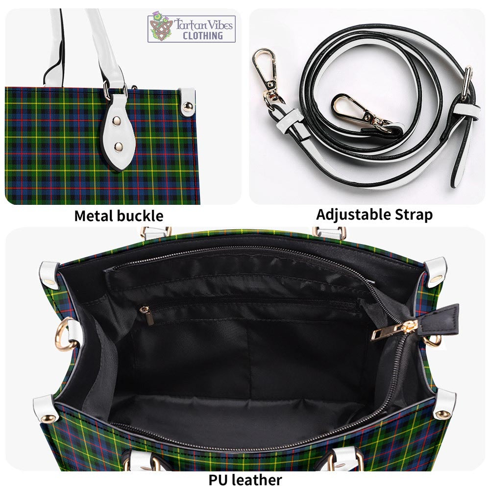 Tartan Vibes Clothing Farquharson Modern Tartan Luxury Leather Handbags