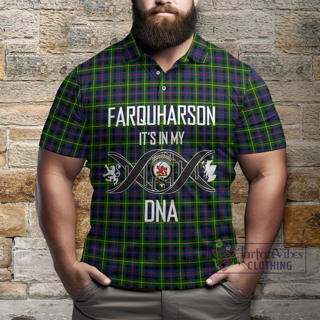 Farquharson Modern Tartan Polo Shirt with Family Crest DNA In Me Style Kid - Tartanvibesclothing Shop