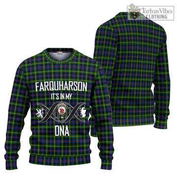 Farquharson Modern Tartan Ugly Sweater with Family Crest DNA In Me Style