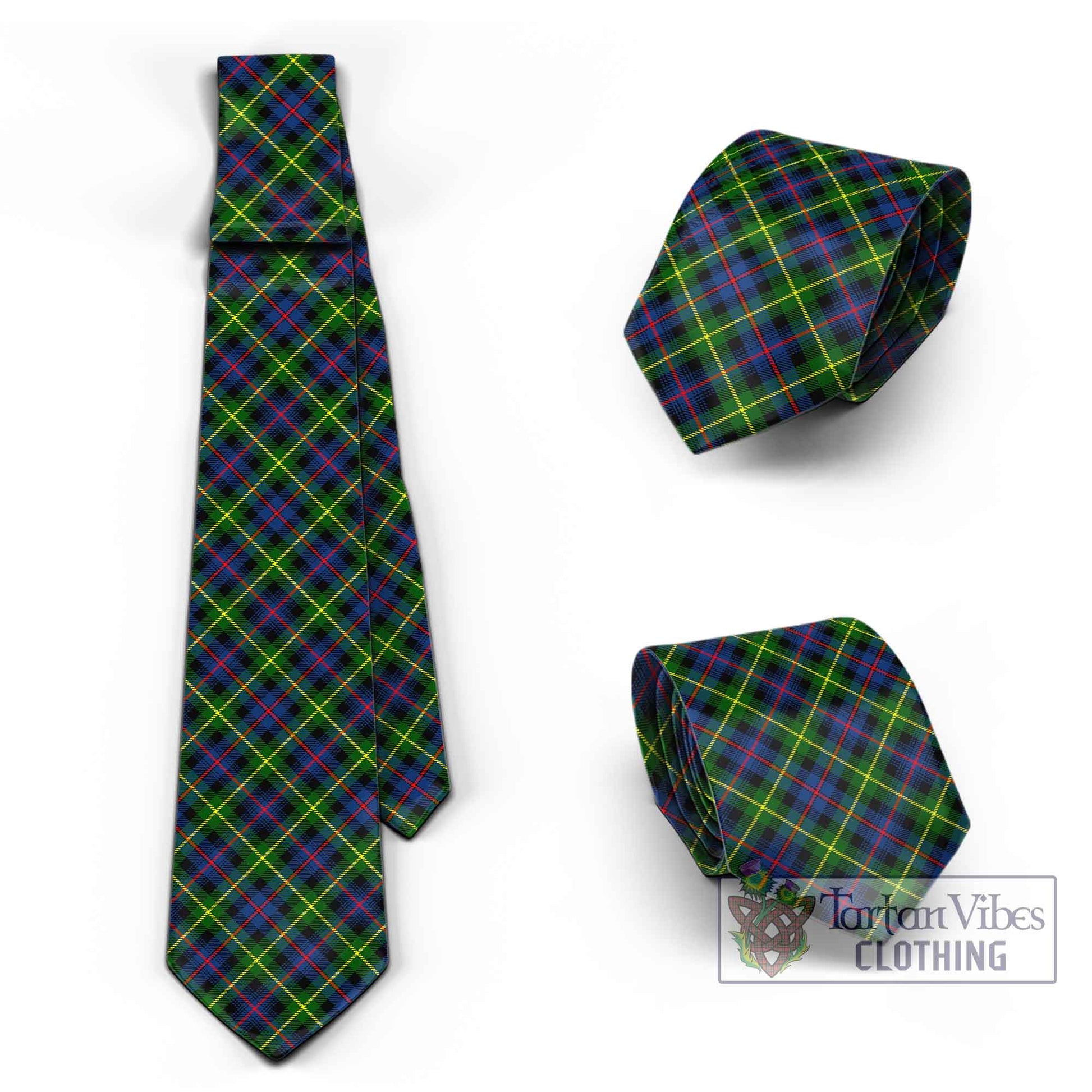 Tartan Vibes Clothing Farquharson Modern Tartan Classic Necktie Cross Style