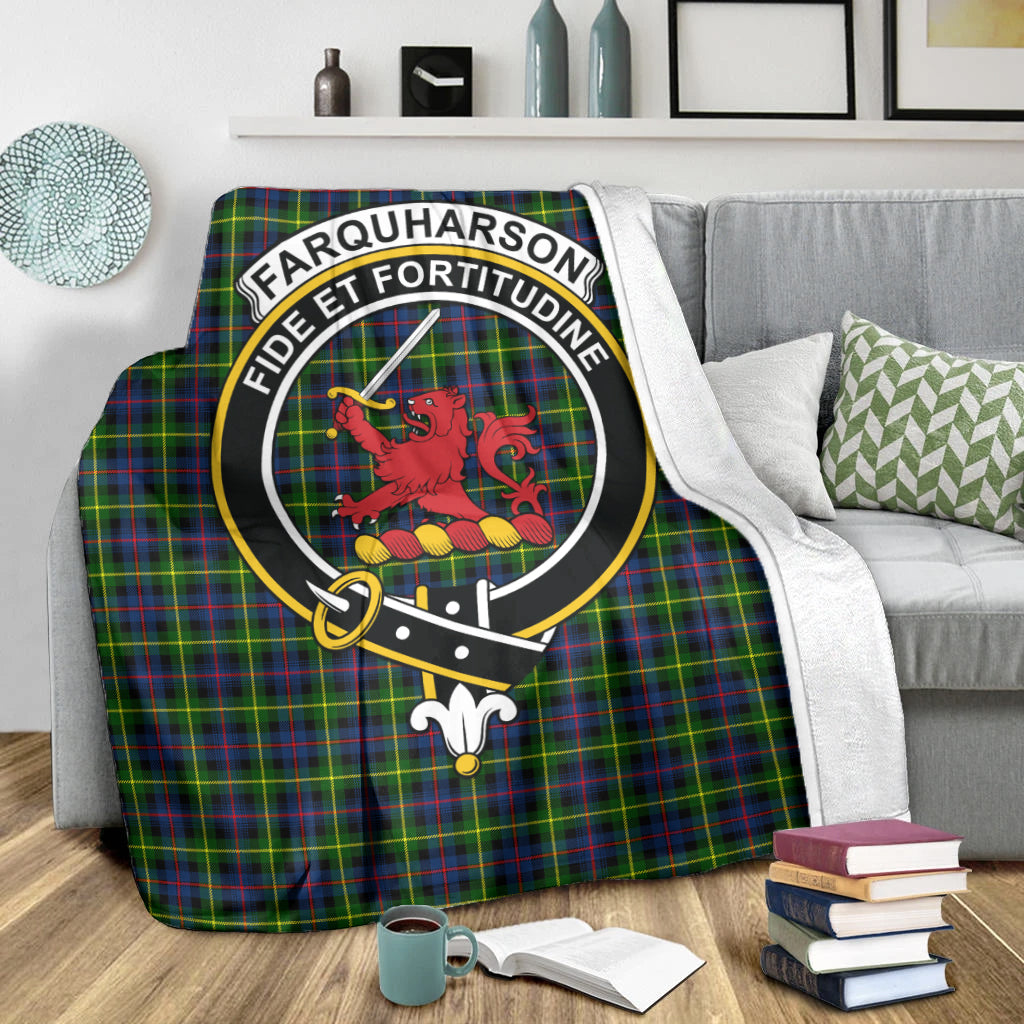 farquharson-modern-tartab-blanket-with-family-crest