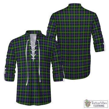 Farquharson Modern Tartan Men's Scottish Traditional Jacobite Ghillie Kilt Shirt