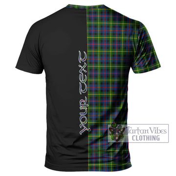 Farquharson Modern Tartan T-Shirt with Family Crest and Half Of Me Style