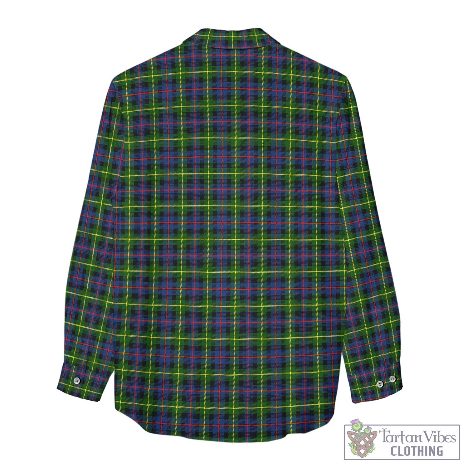 Tartan Vibes Clothing Farquharson Modern Tartan Womens Casual Shirt with Family Crest