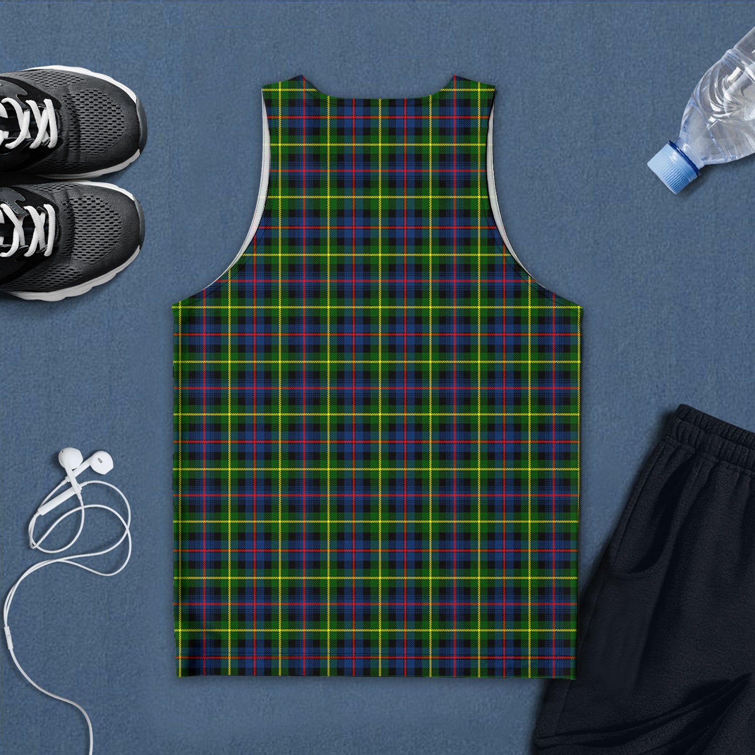 farquharson-modern-tartan-mens-tank-top-with-family-crest