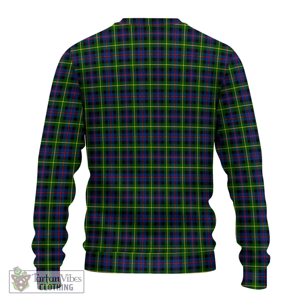 Farquharson Modern Tartan Knitted Sweater with Family Crest DNA In Me Style - Tartanvibesclothing Shop