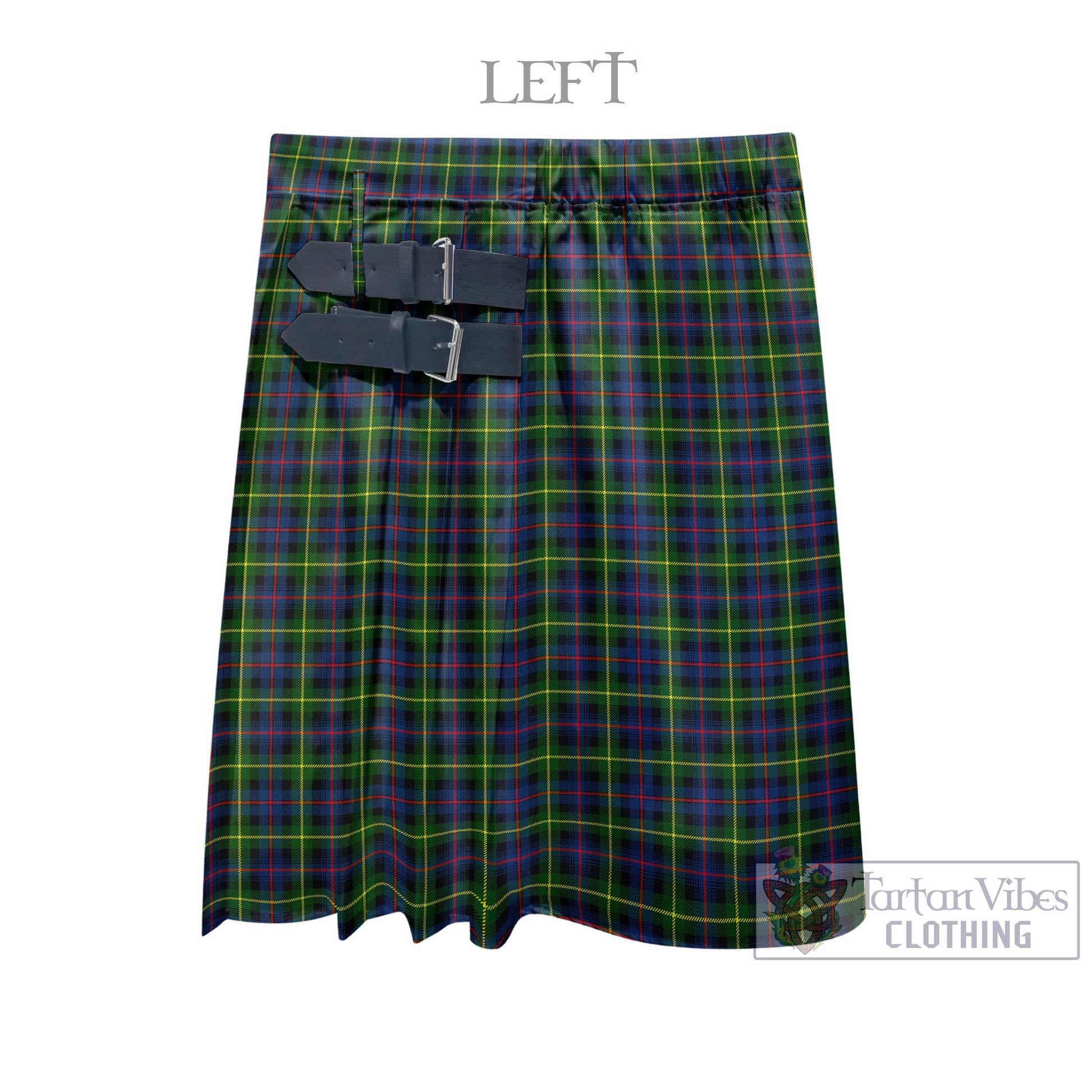 Tartan Vibes Clothing Farquharson Modern Tartan Men's Pleated Skirt - Fashion Casual Retro Scottish Style