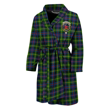 Farquharson Modern Tartan Bathrobe with Family Crest