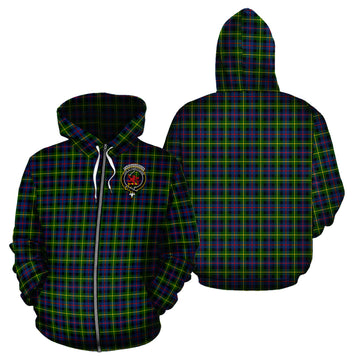 Farquharson Modern Tartan Hoodie with Family Crest