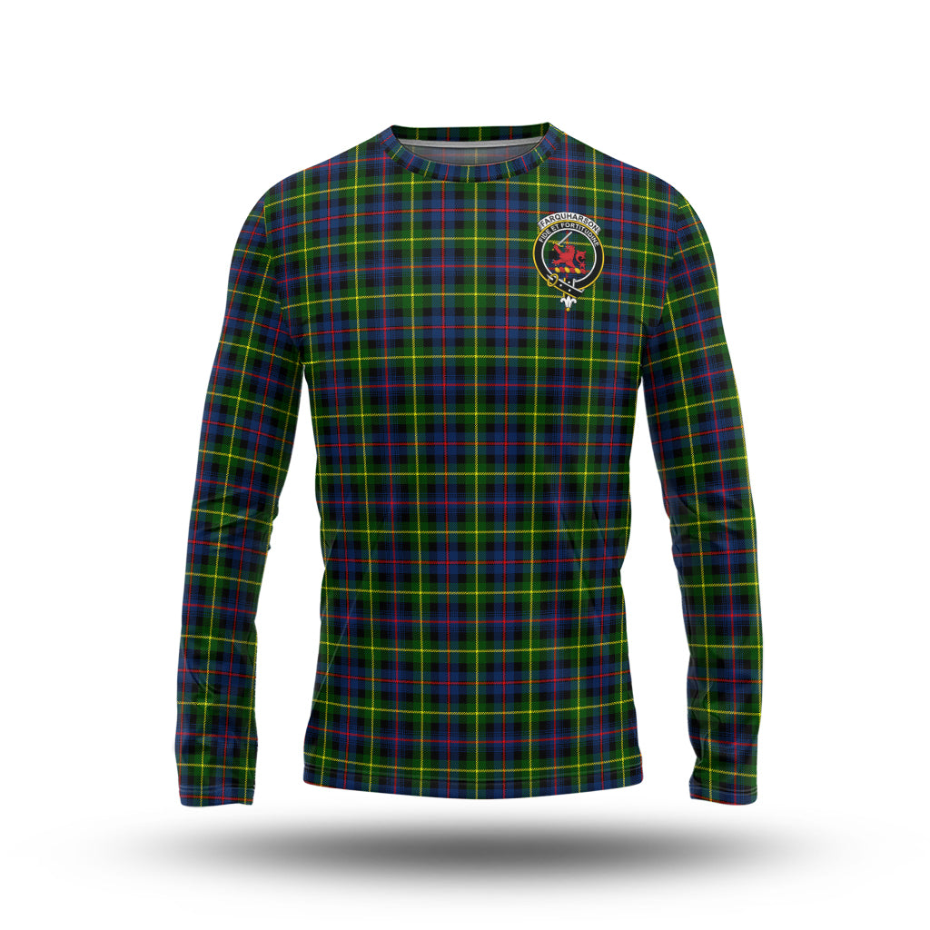 farquharson-modern-tartan-long-sleeve-t-shirt-with-family-crest